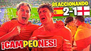 REACCIONANDO al ESPAÑA 2-1 INGLATERRA *somos campeones de Europa*