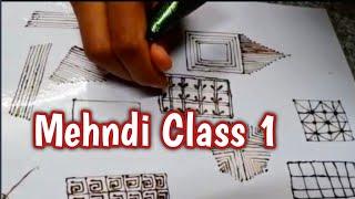 Mehndi Class 1| How to learn Mehndi for Beginners | Beauty Parlour course free