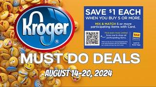 *MONEYMAKER DEAL* Kroger MUST DO Deals for 8/14-8/20 | NEW MEGA SALE & MORE