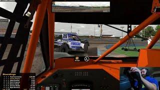 Trying to keep up with Pro Driver Thad Countryman in iRacing Dirt Trucks (Pro 4)