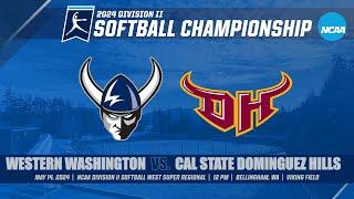 NCAA SB | WWU vs. Cal State Dominguez Hills (May 14, 2024 - 12 pm)