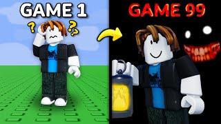 I Explored 100 RANDOMIZED Roblox Games