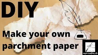 How to make your own Parchment Paper (EASY DIY and decoupage) 