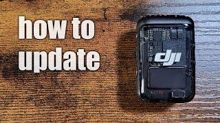 Standalone DJI Mic 2 - How to update the TX firmware