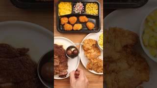 Cheap Vs Expensive TV Dinner #cooking #food #foodasmr #recipe