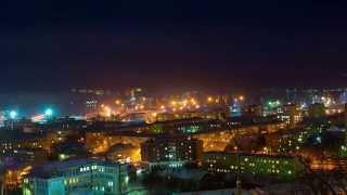 Мурманск в полярную ночь Timelapse 4K Baraban video 2015