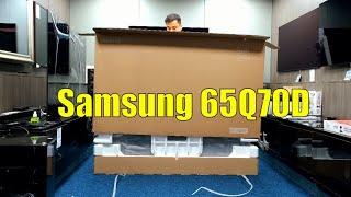 Samsung 65Q70D QLED 2024 Unboxing, Setup and 4K 60fps Demos