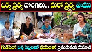 పాములు దొంగలు మధ్యలో ఒంటరి మహిళ || Alone woman in the midst of snakes and thieves || MS Sridevi