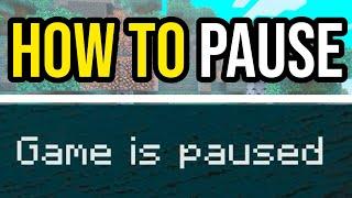 How To Pause In Minecraft Bedrock