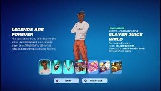 Claiming Slayer Juice Wrld in Fortnite