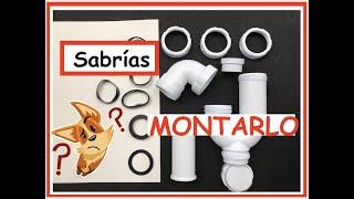 SABRIAS MONTAR UN SIFON IDENTIFICANDO LAS JUNTAS Y NO LIARTE AL MONTARLO Y QUE TUVIESE PERDIDAS.