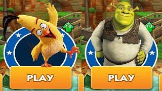 Chuck the Yellow Bird vs Shrek Runner vs All Bosses Zazz Eggman - Sonic Dash x Angry Birds