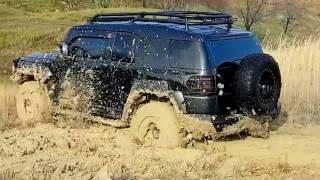 Toyota FJ Cruiser, Jeep Wrangler, Rubikon, NISSAN Pathfinder, in a swamp, 4x4, off road, Офф роад,