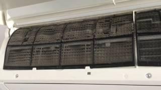 How to clean filters for a Daikin wall mounted split inverter unit