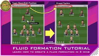 PES 2019 | How to Make a Fluid Formation in under 3 minutes | Quick & Easy Tutorial!