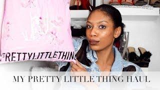 PRETTY LITTLE THING HAUL!!!| TONIQUE CAMPBELL| BOUJI IN LONDON
