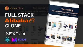 Build an Alibaba Clone with Next.js 14 (‪OneEntry Headless CMS, Shadcn, Framer Motion, Auth, Stripe)