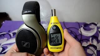 Sennheiser HD595 over-ear Headphones SPL dB sound test + quick review