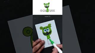Messy Perfect Sprunki OC Gummy Bear Cut! | Chaos to Precision #sprunki #art #gummybear #papercraft