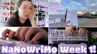 breaking all the NaNoWriMo "rules" | my week 1 writing vlog!