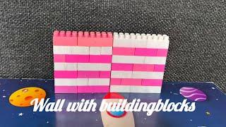 Satisfying DIY Wall|Blocks Wall|Building blocks|Blocks Building|Satisfying DIY buildingblocks