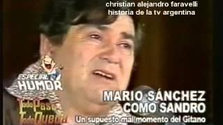 HISTORIA DE LA TV ARGENTINA: EL ACTOR MARIO SÁNCHEZ COMO EL GITANO SANDRO / 1978