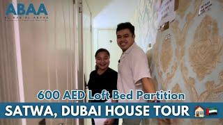 Satwa, Dubai UAE |  House Tour | Partition | Bedspace |