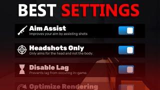 BEST SETTINGS in Roblox Rivals (FOR AIM & LAG)