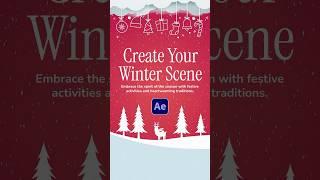 Create Christmas Winter Motion Graphics in After Effects!