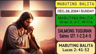 FSMJ | DECEMBER 29, 2024 | DAILY MASS READING | SALITA NG DIYOS | ANG MABUTING BALITA NG PANGINOON