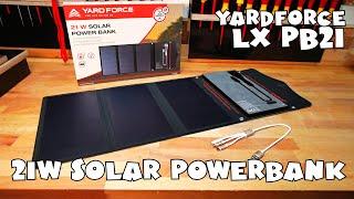 Yard Force 21W Solar Powerbanl LX PB21 13.000 mAH