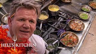 Unmelted Grilled Cheese, Raw Pizzas & Way Too Much Garnish Ruin Family Night | Hell's Kitchen