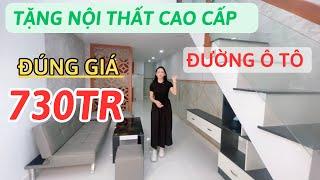 Mua nhà tặng nội thất cao cấpsát chợ Bình Chánh. Đúng giá 730 triệu | Nhà Bình Chánh giá rẻ