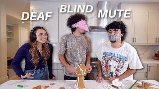 Blind, Deaf, and Mute Challenge With Jules & Saud!! *CHRISTMAS EDITION*