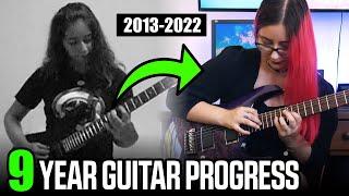 9 YEAR GUITAR PROGRESS IN UNDER 60 SECONDS │ Juliana Wilson