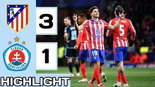 ATLETICO MADRID VS SLOVAN BRATISLAVA (3-1) EXTENDED HIGHLIGHT GOALS HD~UEFA CHAMPIONS LEAGUE 24/25