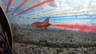 RAF Red Arrows Perform Flypast Over Paris