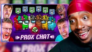 SWEET JESUS THIS WAS INSANE! SIDEMEN AMONG US PROXIMITY CHAT BUT EVERYONE'S A JESTER (REACTION)