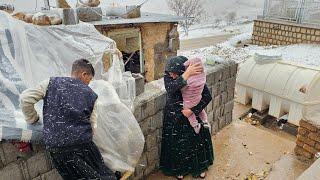 "Souzan's heartbreaking cries" heavy snowfall on Sozan's family