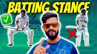 How to Take Proper BATTING STANCE in Cricket : *LEARNINGS FROM VIRAT KOHLI*| Batting Stance TIPS