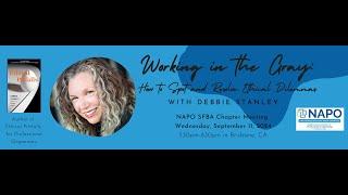 Debbie Stanley promo video for ethics with NAPO SFBA 9 11 24