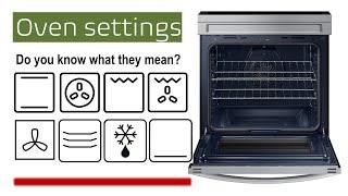  Oven settings explained - What do they mean