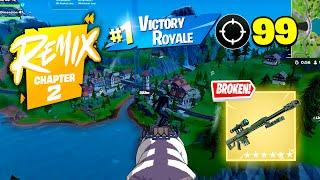 Fortnite Chapter 2 Remix | HEAVY SNIPER IS BROKEN | High Kill Gameplay | Keyboard & Mouse