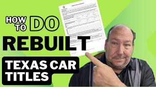 Converting a Salvage Car to Rebuilt Title in Texas 2025! Flipping Cars for great profits!