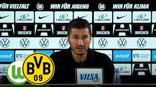 „Müssen solche Spiele besser zu Ende bringen!“ | PK mit Sahin & Hasenhüttl | VfL Wolfsburg – BVB 1:3