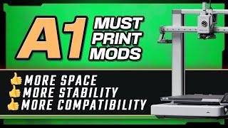 Best A1 Mods & Upgrades!  Save Space & Improve Print Stability