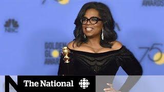 Oprah's Golden Globe speech prompts presidential push