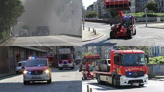 [Car Fire in Brussels Rogiertunnel!] Fire Department responding with Manitou and more