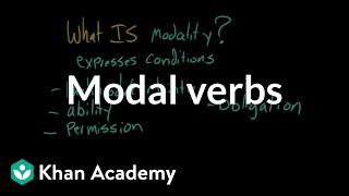 Modal verbs | The parts of speech | Grammar | Khan Academy