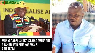 Munyaradzi Shoko Slams Everyone Pushing For Mnangagwa's Third Term